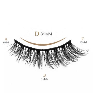 China Quick-drying violetsun wholesales magnetic 3D private label eyelashes waterproof with eyeliner for sale