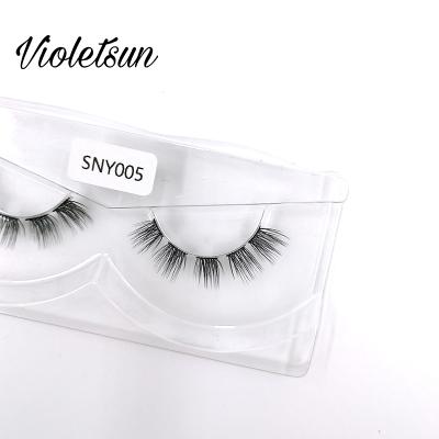 China Natural Long Package Custom Strip DIY Segment 17mm Group Clear Black Lashes Long for sale