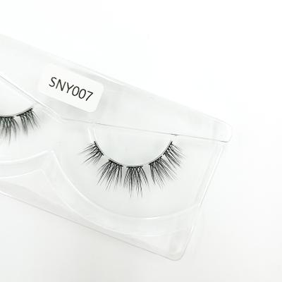 China DIY Natural Hot Selling Long Segment Lashes 3D Mink Eyelashes Hand Made Private Label Eyelash for sale