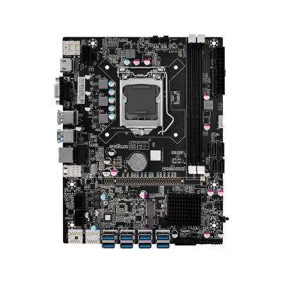 China Customized B75 Motherboard Chassis 8GPU Case with Power Supply RAM SSD and Graphics Card for sale