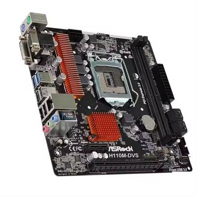 China ASROCK H110M DVS LGA1151 DDR4 32G PCI-E 3.0 Motherboard Customized for End PC Gaming for sale