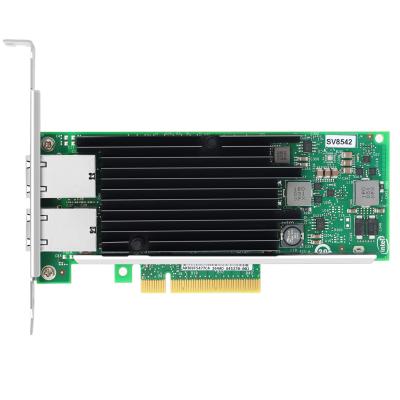 중국 네트워크 인터페이스 카드 SV8542 PCIe v2.1 5.0 GT/s x8 레인 ELX540AT2 RJ45 듀얼 포트 10GbE/1GbE/100Mb 판매용