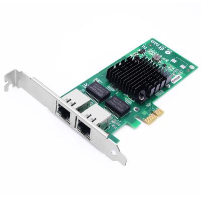 China I576T2 Network Interface Card SV8335 PCIe v2.0 2.5GT/S x1 lanes HL82576EB RJ45 Dual Ports 10/100/1000 Mbps for sale