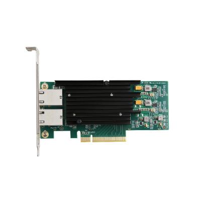 China 8X 10G/5G/1G 2 Port RJ45 lan Card multiple network speeds sever lan Card Quality of Service (QOS) support Runs up to 10Gbps for sale