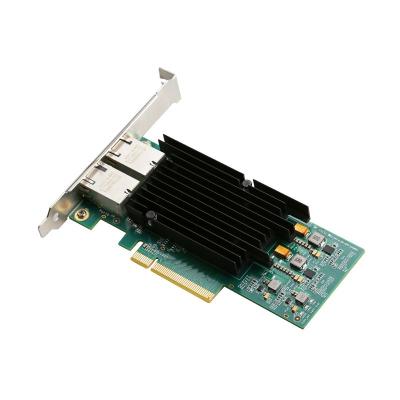 China 10G/5G/1G 2 Port RJ45 lan Card multiple network speeds sever lan Card Quality of Service (QOS) support Runs up to 10Gbps for sale