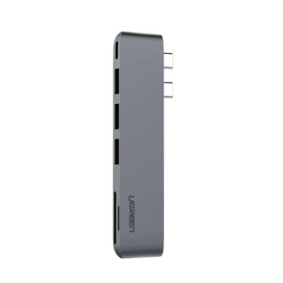 Κίνα Διορθωτής USB C για MacBook Thunderbolt 3 Hub με 3 USB 3.0 100W USB C Power Delivery Micro SD SD Card Reader προς πώληση