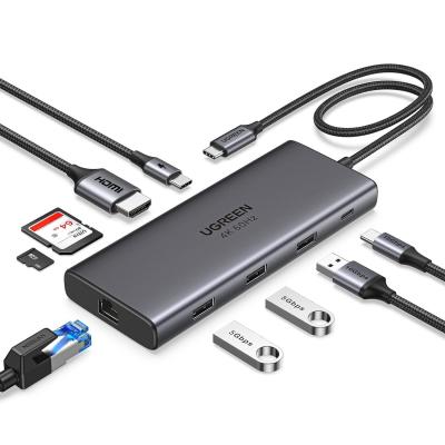 Китай Revodok Pro 109 USB C Multiport Adapter 9 в 1 10 Гбит / с USB C 3.2 & USBA 3.2 100 Вт продается