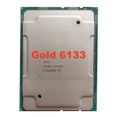 China Customized Gold 6133 CPU 2.5GHz 150W LGA3647 20Cores server processor cpu good price hig performance server cpu for sale