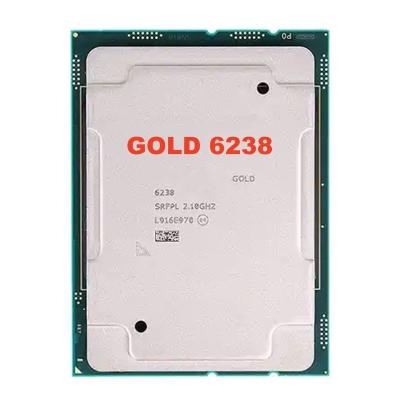 China New Original CD8069504283104 2.1GHz 22Core SRFPL 140W server processor in tel xeon Gold 6238 CPU processor for sale