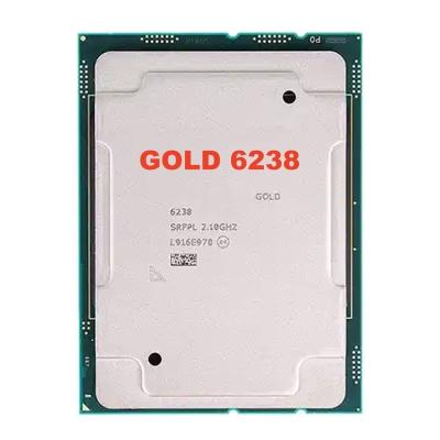 China Nuevo procesador original 2.1GHz 22 núcleo 140W 6238 para Xeon Oro 6238 procesador CPU soporte servidor H100 A100 gpu en venta