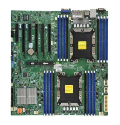 중국 사용자 정의 모터보드 X11DPI-N 듀얼 채널 서버 모터보드 듀얼 소켓 LGA3647 C621 칩 DDR4 메모리 판매용