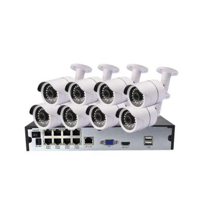 China H.265 P2P 8Ch Waterproof IP Camera POE NVR Kit Surveillance Camera System for sale