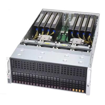 China Tel Xeon E5 Portable 4U GPU AI Server Case with Dual CPU Motherboard and 8 GPU Slots Heavy-Duty Construction for sale