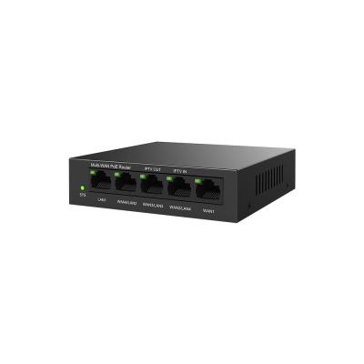 China G0-5G-PoE Five-port Gigabit PoE Power Supply AP Management Integrated Enterprise Router AC4WAN Plus Four Ports Support POE for sale