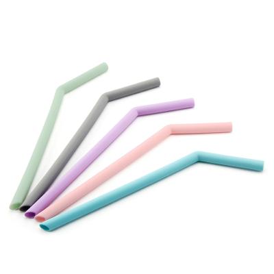 China Reusable Straw Cases For Kids Collapsible Straws Eco-friendly Silicon Food Grade Small+ Bent Small Bent Cleaning Brushes Long for sale