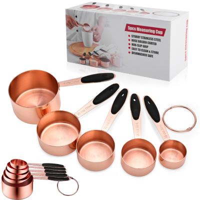 China Home Kitchen Stainless Steel Measuring Cups 5 Cooking Measuring Cups for Kitchen, Measuring Conversion for sale