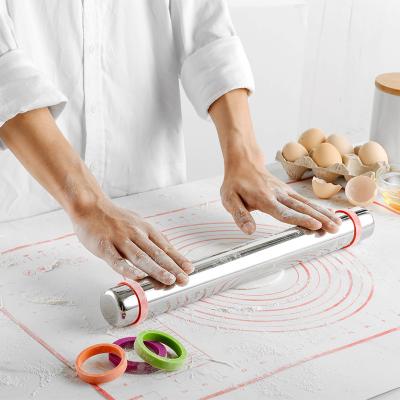 China Baking Silicone Stocked Pastry Tools Rectangle Oven Use Pastry Non Stick Macaron Baking Mat Sheet With Measurements for sale