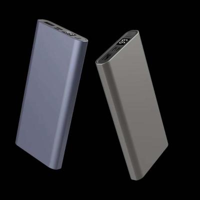 China Best Choice Easy Carry Alu Alloy 10000mAh Ultra-thin Portable Power Bank Fast Charging As Gift for sale