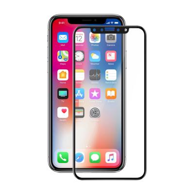 China Good Quality Oil Scratch Anti Crash Proof Hardened Full Glue 3D Screen Glass Protector For iPhoneX for sale