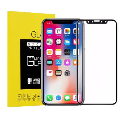 China Ultra Fast Clear Toughened Clear Membrane Glass Screen Protector Glass Film Anti-Crash For iPhoneX for sale