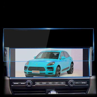 China HD Clear Center Control Touch Screen Car Navigation Touch Tempered Glass Screen Protector 9H Anti-crash For Porsche Macan Screen for sale