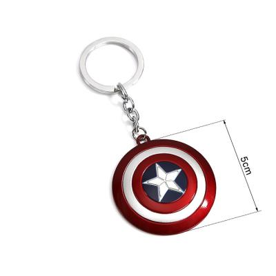 China Custom Made Captain America Keychain Shield Toy Novelty Key Ring From Europe and America Factory for sale