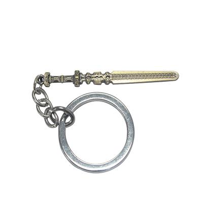 China China Top Selling Enamel Antique Metal Mini Sword Mini Suit Key Chain for sale