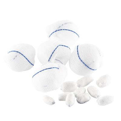 China Convenient High Quality Hospital Use Surgical Medical Cotton Gauze Ball With 100% Absorbent X-Ray for sale