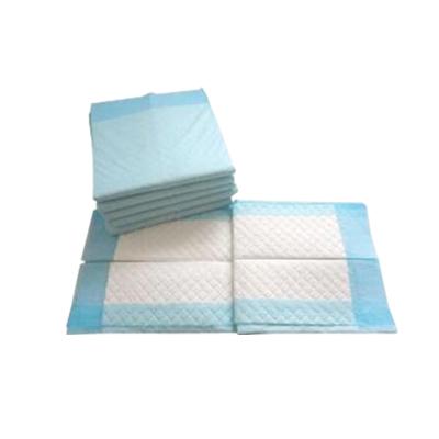 China Blue Viscose/Polyester+SAP+Non-woven Fabric Urine Absorbent Adult Disposable Bed Incontinence Under Pad Sheet PEE SAP for sale