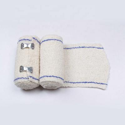 China Compression Elastic Medical Adhesive Crepe Wrap Bandage Cotton/Spandex/Polyester Wrinkle Pancake Elastic Bandage Factory Supplier for sale