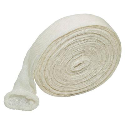 China High Grade Medical 100% Pure Cotton Stockinette Elastic Cotton Tubular 100% Bandage Natural White for sale