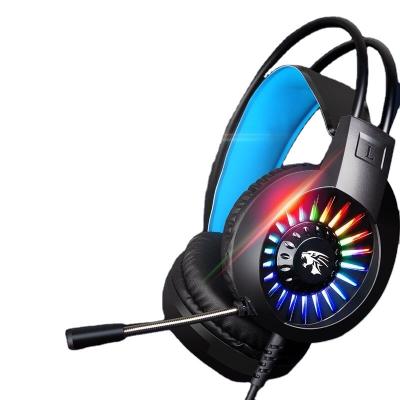 China Earphone China Factory Wholesale Best Price Model V3000 Gaming Earphone Wired Colorful LED Gaming Headset For Game With Microphone for sale