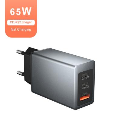 China New GaN Technology Mobile Phone Charger 65W 45W 20W 18W 5V3A 1A2C 3 Ports Super Fast Charging PD QC3.0 PPS Travel Charger For Smartphone Tablet for sale