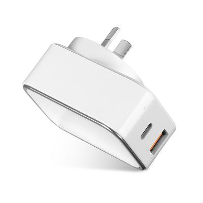 China GaN Technology 18W Mini Wall USB Charger Mobile Phone USB-C Palladium Charger for Cell Phone for Protection for sale