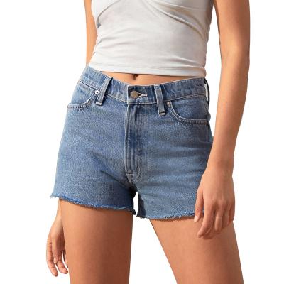 China Hot Sale Summer Girls QUICK DRY Denim Shorts High Waist Casual Denim Shorts OEM Skinny Jean Women Shorts for sale