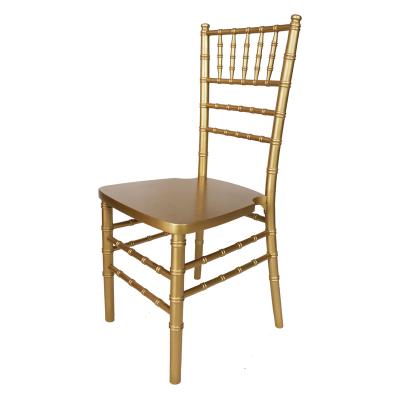 China Classic wedding chairs oh silla tiffany wood banquet chair tiffany classic furniture gold color event chairs for sale