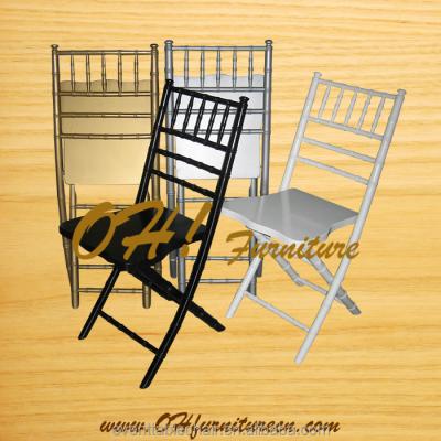 China Modern White Folding Wooden Banquet Wedding Chiavari Chair for sale