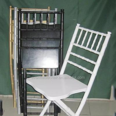 China Modern Used Stylish Banquet Wooden Chiavari Folding Chairs For Sale for sale