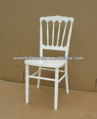 China white wood restaurant chair napoleon chair with cuhion for sale for sale