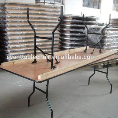 China Banquet Solid Wood Used Modern Wooden Folding Tables For Party And Event for sale