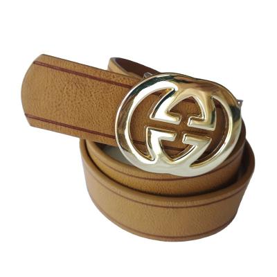 China High Quality Luxury Customize Unisex Casual Double G Belt Slide Buckle In Edge Pleated Finish for sale