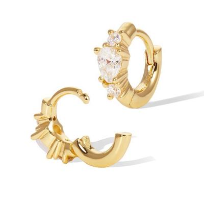 China Three FASHIONABLE zircon earrings, stud earrings, and earrings with sparkling, soft, and high-end feel. Small group temperament, soft jewelry for sale