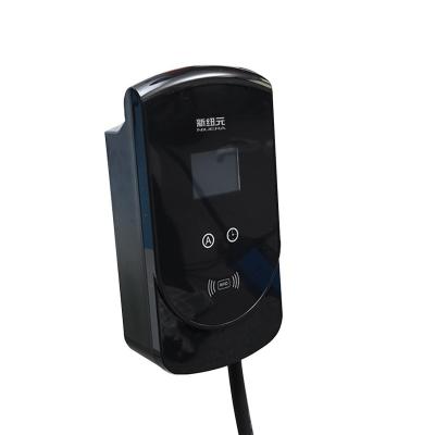 China LED Light+LCD Display(2.8 inch)+RFID China Supplierhome Home Ev Charger Stationev Charger 32A Ev Charger With Display for sale