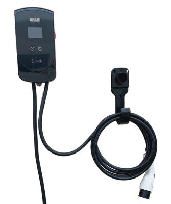 China LED Light + LCD Display (2.8 inch) + RFID Good Quality Ev Charger 7kw 240V Type 1 Fast Commercial WIFI Ev Charger for sale