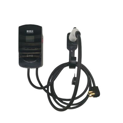 China LED Light + LCD Display (2.8 inch) + Standard RFID USA 240V WIFI 50/60Hz 7kw Car EV Charger Charging Equipment Filling Stations for sale