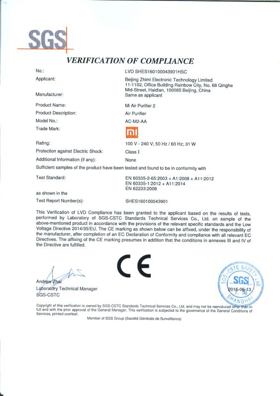 CE - Shenzhen New Way Technology Co., Limited