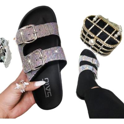 China 2021 Trend New Fashion Outdoor Women's Slippers Summer Beach Sandals For Ladies Whole Sale Adult Slippers for sale