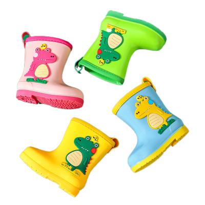 China 2021 Fashion Trend Colorful New PVC Kids Rain Boots And Rubber Rain Boots For Kids And Children for sale