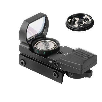 China Aluminum Alloy HD101 Red Reflex 4 Reticle Tactical Optics Dot Sight Holographic Square For Hunting for sale