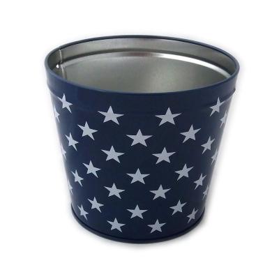 China Gift & Craft Hot Sale Customized Printing Small Jars Tinplate Candle Bucket With Lid For Wax Container Use for sale